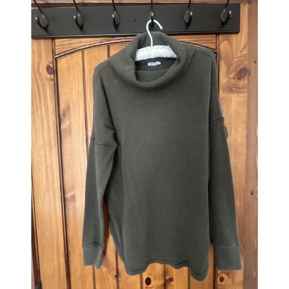 tentree Tops - Tentree Shirt Women M Green Thermal Waffle Knit Long Sleeve John Organic 10 Tree